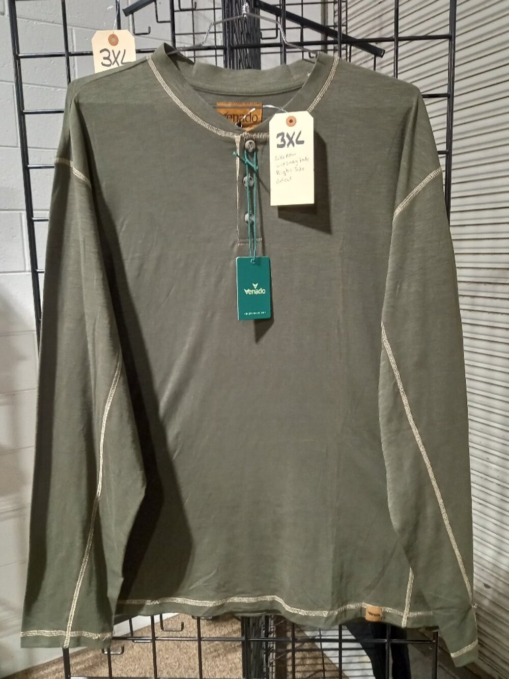 Men's Concealed Carry Flannel Lined Canvas Shirt Jacket + LS Henley | 3XL - Picture 7 of 12